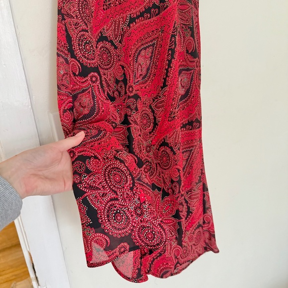 VINTAGE abstract slip midi dress - Picture 5 of 9